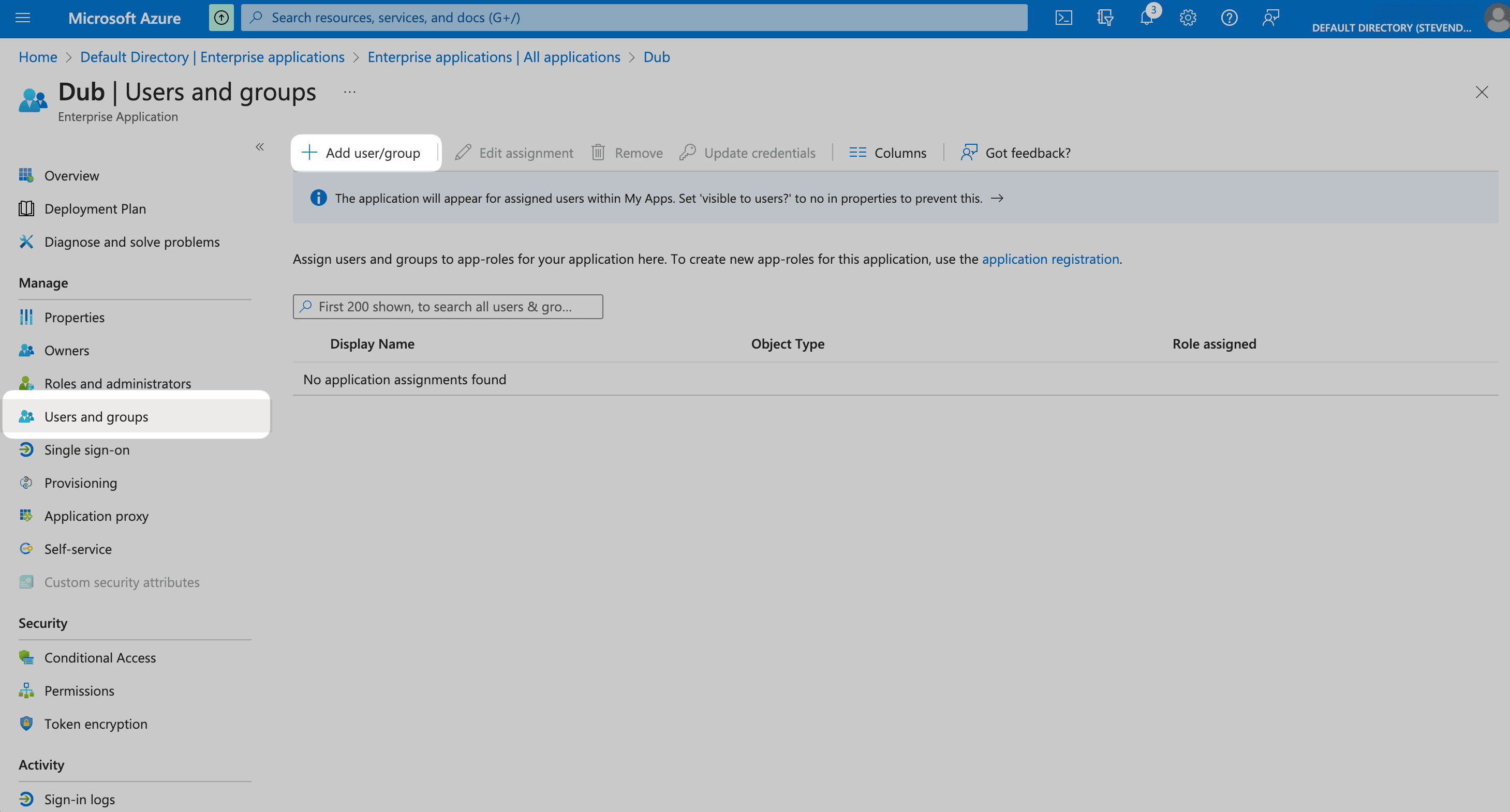 Adding users in Azure AD
